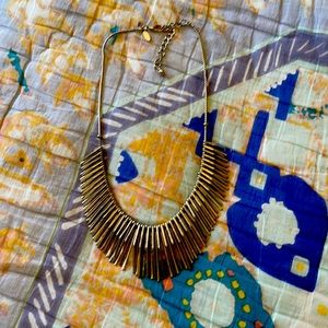 Gold statement necklace